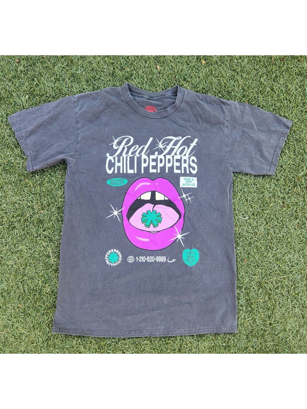 Red Hot Chili Peppers Size Small Unlimited Love World Tour Color Grey Shirt